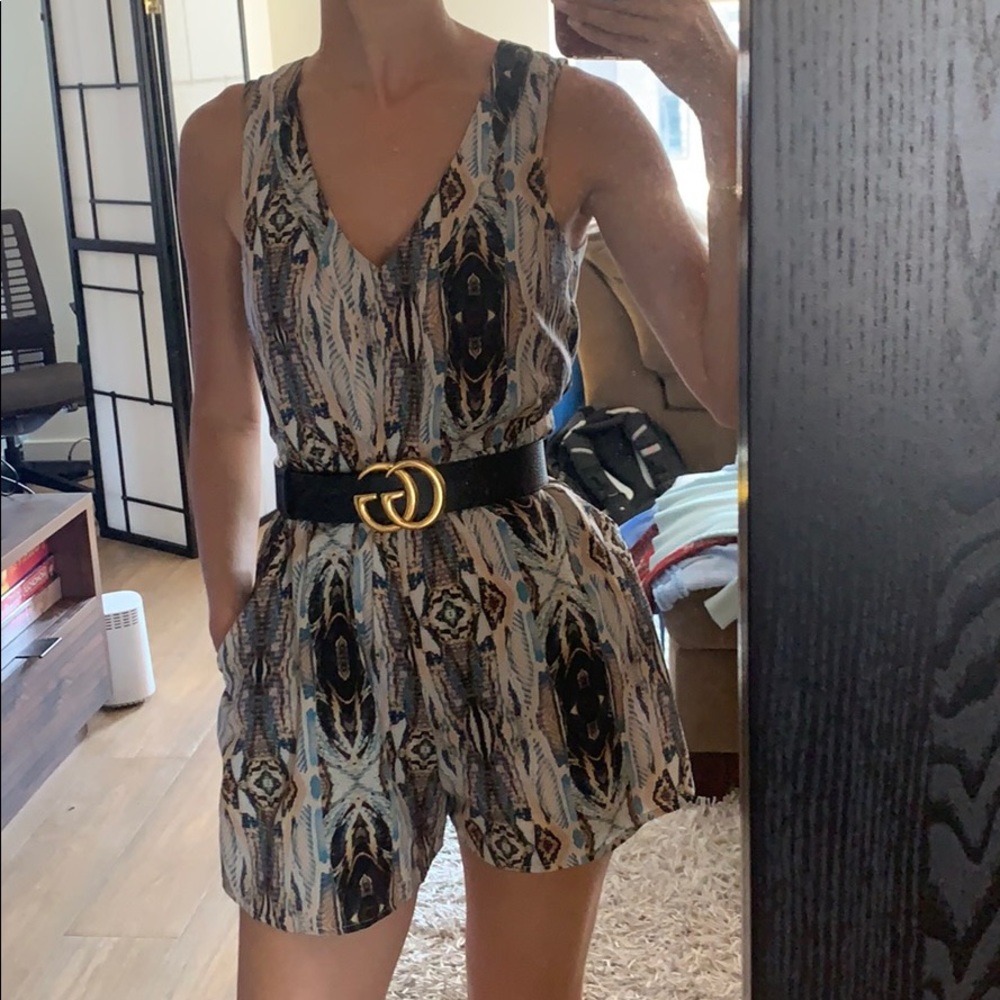 Snake Print Romper